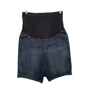 LIZ LANGE MATERNITY SIZE L Blue Denim Shorts